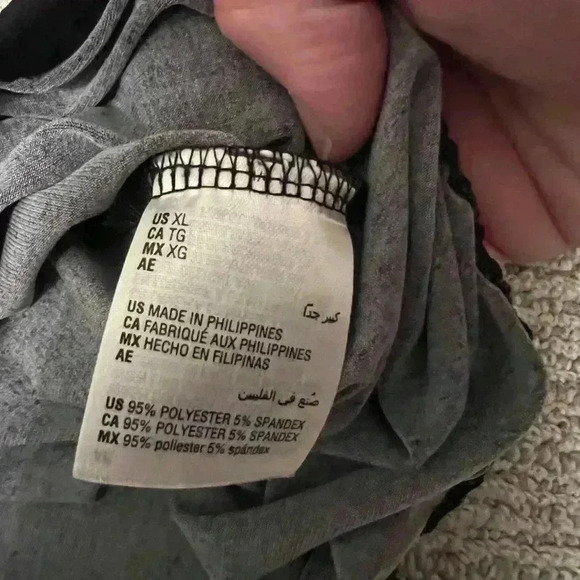 XL JM COLLECTION PINK AND BLACK BOHO BLOUSE (brand tag cut out) - Picture 5 of 6